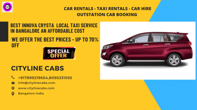 Best Innova Crysta Local Taxi Service In Bangalore An Affordable Cost.citylinecabs.in