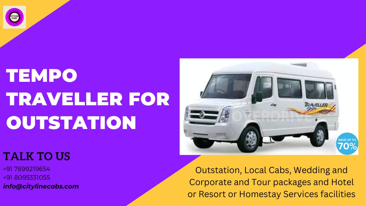 12 seater tempo traveller rental for outstation.citylinecabs.in