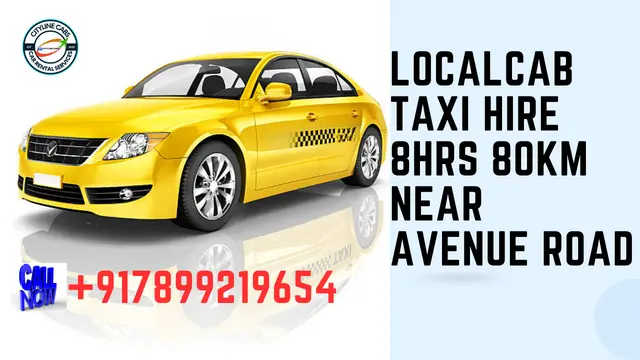 Local Cab Taxi Hire 8Hrs – 80km Near Avenue Road