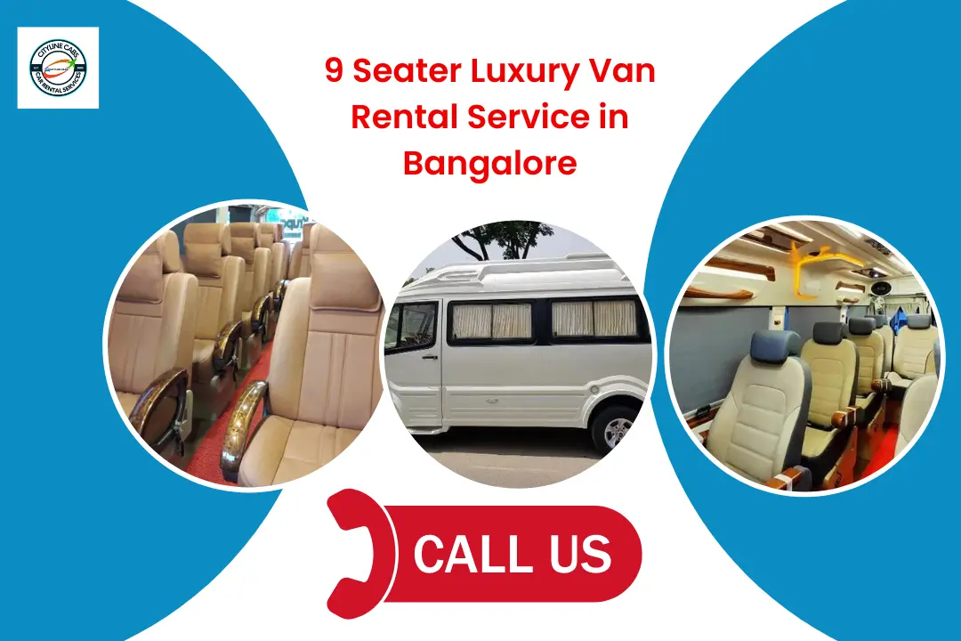 9 Seater Luxury Van Rental Service in Bangalore