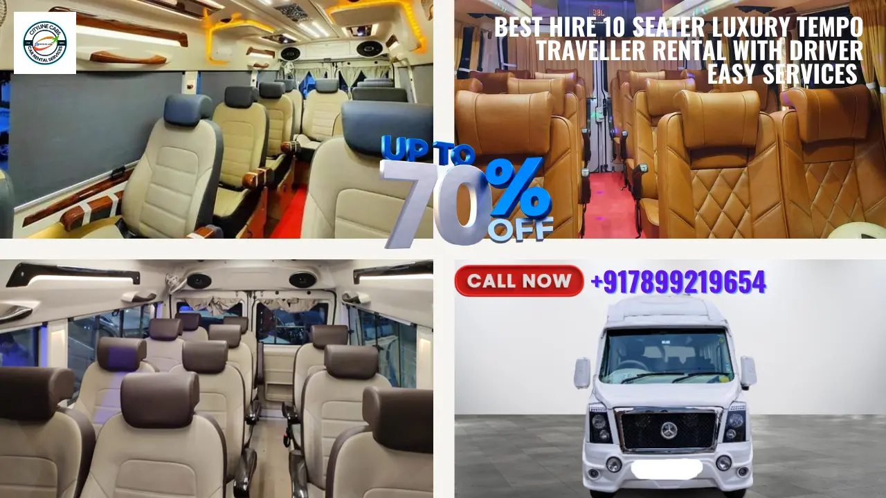 Best Hire 10 Seater Luxury TempoTraveller Rental - Citylinecabs