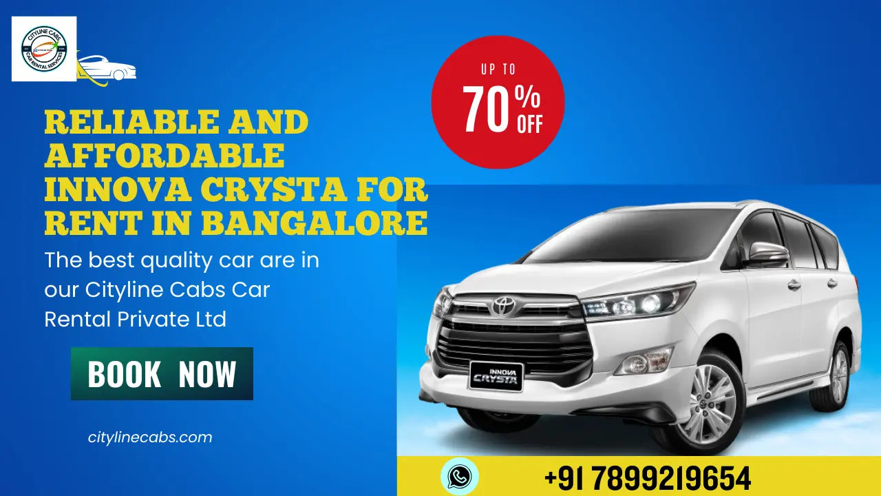 Reliable And Affordable Innova Crysta For Rent In Bangalore