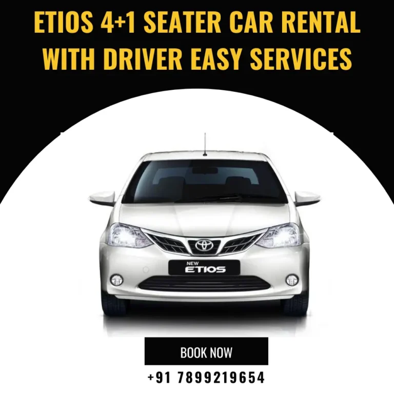 Etios 4+1 Seater Car Rental With Driver Easy Services