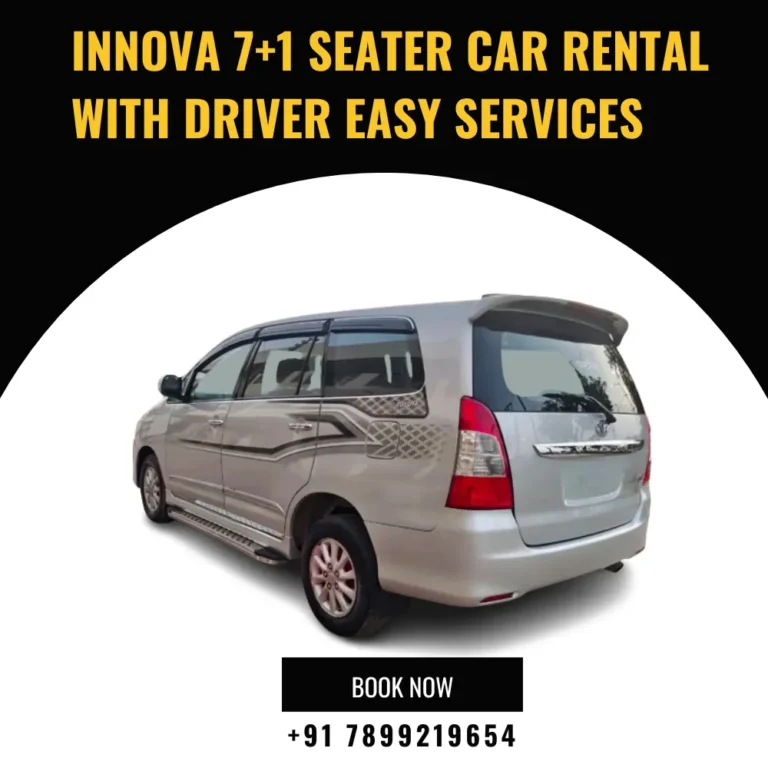 innova 7+1 Seater Car Rental With Driver Easy Services