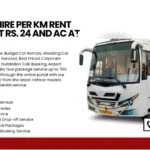 Mini Bus Hire Per km Rent Non AC at Rs. 24 and AC at Rs. 28