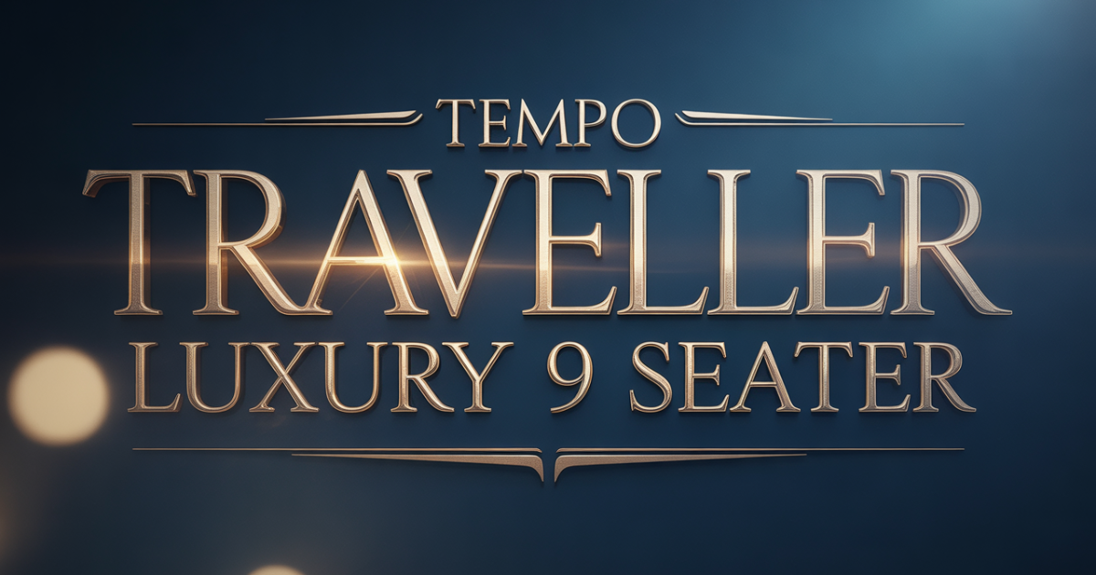 Overview of the Luxury 9 Seater Tempo Traveller